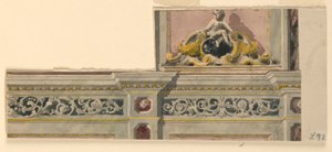 Kresba, projekt malovaných nadpraží, 1850-75