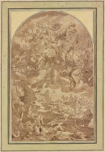 Velký mor v Neapoli v roce 1656 od Giacomo Farelli