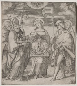Svatí patroni Boloni, c. 1515-1520.