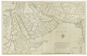 Mapa Indie a jihovýchodní Asie; Třetí část kresby Asie, 1561 od Giacomo Gastaldi
