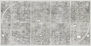 Univerzální mapa světa, Gastaldi, Giacomo od Giacomo Gastaldi