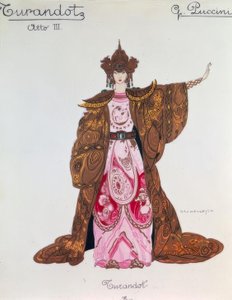 Figurka Turandot ve 3. jednání od Giacomo Puccini