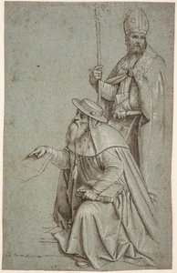 Svatý Jeroným a svatý Augustin / Ambrož od Giambattista Moroni
