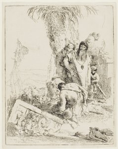 Pastýř se dvěma kouzelníky ze Scherzi od Giambattista Tiepolo