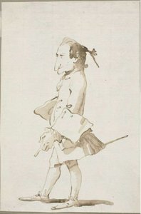 Karikatura muže, celovečerní, tváří vlevo od Giambattista Tiepolo