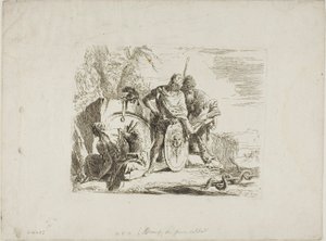 Astrolog a mladý voják z Capricci od Giambattista Tiepolo