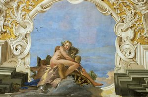 Čas unáší Krásku Pluto unáší Persefonu, asi 1746.