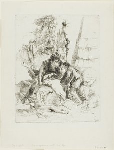 Dva kouzelníci se dvěma chlapci, od Scherzi od Giambattista Tiepolo