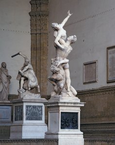 Znásilnění Sabinky, 1574-82 (mramor) (viz také 359413)