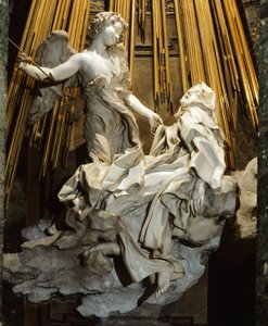 Itálie, Řím, Kostel Santa Maria della Vittoria, Extáze svaté Terezie z Avily od Gian Lorenzo Bernini