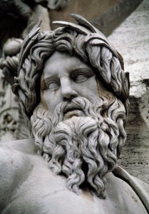 Personifikace řeky Gangy, Fontána čtyř řek (16. století), navržený Gian Lorenzo Bernini (Neapol) od Gian Lorenzo Bernini