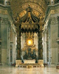 Baldachýn svatého Petra (Baldacchino) od Gian Lorenzo Bernini
