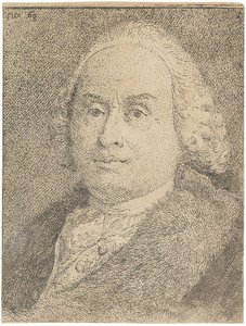 Portrét Giovanni Battista Tiepolo 1696-1770, 1770. od Giandomenico Tiepolo