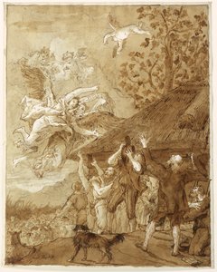 Zvěstování pastýřů od Giovanni Domenico Tiepolo