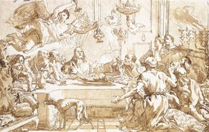 Poslední večeře, od Giovanni Domenico Tiepolo