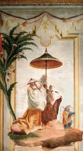 Mandarinská procházka z čínského pokoje v Foresterii, 1757
