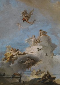 Triumf Venuše Olympus, mezi 1762 a 1765 od Giovanni Domenico Tiepolo