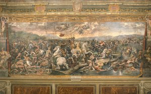 Bitva u Milvijského mostu, 1517-1524 od Gianfrancesco Penni