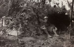 Album "Pictures of War II": Italští vojáci ve Val Chiusone do Podsenice, 09/1917 (čb foto)