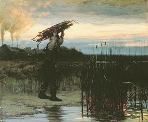 Muž nesoucí hole za soumraku, 1879