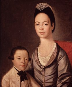 Paní Aaron Lopez a její syn, Joshua od Gilbert Stuart