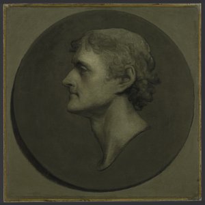 Thomas Jefferson (The Medallion Portrait), 1805 (olej a vejce na papíře položené na plátně) od Gilbert Stuart