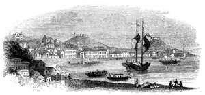 Pohled na Macao, 1847