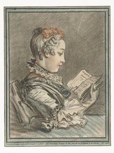 čtení žena Femme lisant Eloyse et Abailar od Gilles Demarteau