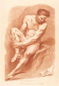 Akademie od Gilles Demarteau, the Elder after Carle Van Loo