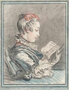 Mladá dívka čte "Héloise a Abélard"