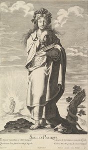 Perská Sibyla, ca. 1635. Tvůrci: Gilles Rousselet, Abraham Bosse.