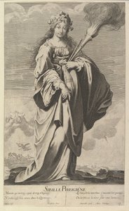 Frygická Sibyla, ca. 1635. Tvůrci: Gilles Rousselet, Abraham Bosse.