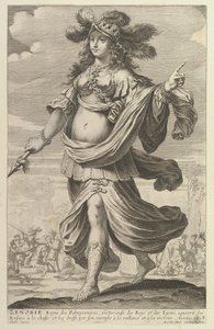 Zenobia, 1647. Tvůrci: Gilles Rousselet, Abraham Bosse.