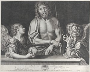 Ecce Homo se třemi anděly, 1634-86. od Gilles Rousselet