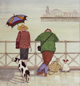 Brighton Pier, 1986 (akvarel na papíře)