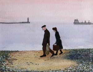 Evening Tide, Cornwall, 1982 od Gillian Lawson