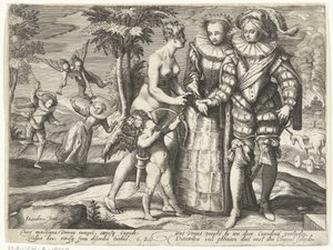 Venuše, láska v nesouladu od Gillis van Breen (attributed to)