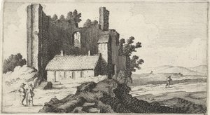 Kaple v ruinách Dvanáct krajin (název série) od Gillis van Scheyndel (I)