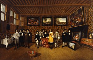 Skupinový portrét dvanácti gentlemanů v interiéru, 166-