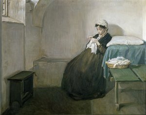 Neapolská vlastenka Luisa Sanfelice (olej na plátně) od Gioacchino (copy of) Toma