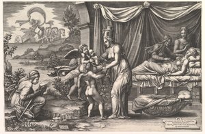 Alegorie narození, 1558. od Giorgio Ghisi