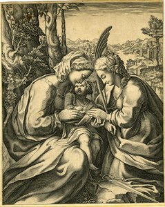 Giorgio Ghisi - Svatba svaté Kateřiny, 1850,0413.130