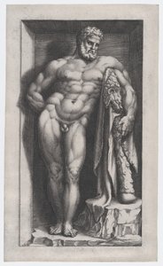 Zrcadlo římské velkoleposti: Farnese Hercules, 16. stol., 16. stol. od Giorgio Ghisi
