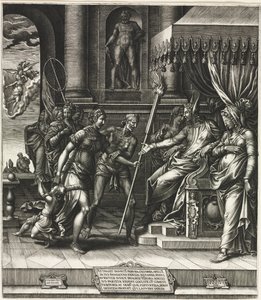 Pomluva z Apelles od Giorgio Ghisi