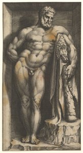 Farnese Hercules, pozdní 1570. od Giorgio Ghisi