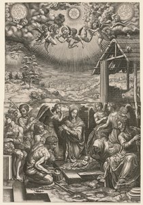 Narození Páně, 1553. od Giorgio Ghisi
