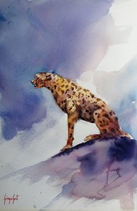 Gepard na skále
