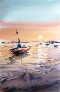 Loď Golden Hour od Giorgio Gosti