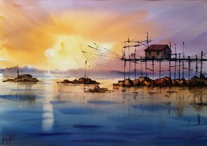 Rybářské molo Golden Hour od Giorgio Gosti