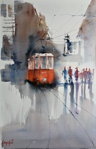Tramvaj v Orange City od Giorgio Gosti